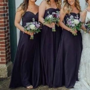 Bill Levkoff style 978 bridesmaid dress in Plum